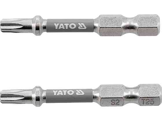 Насадка викруткова YATO TORX T25 х 50 мм. HEX 1/4", покрита нікелем, 2 шт.[10] Одеса