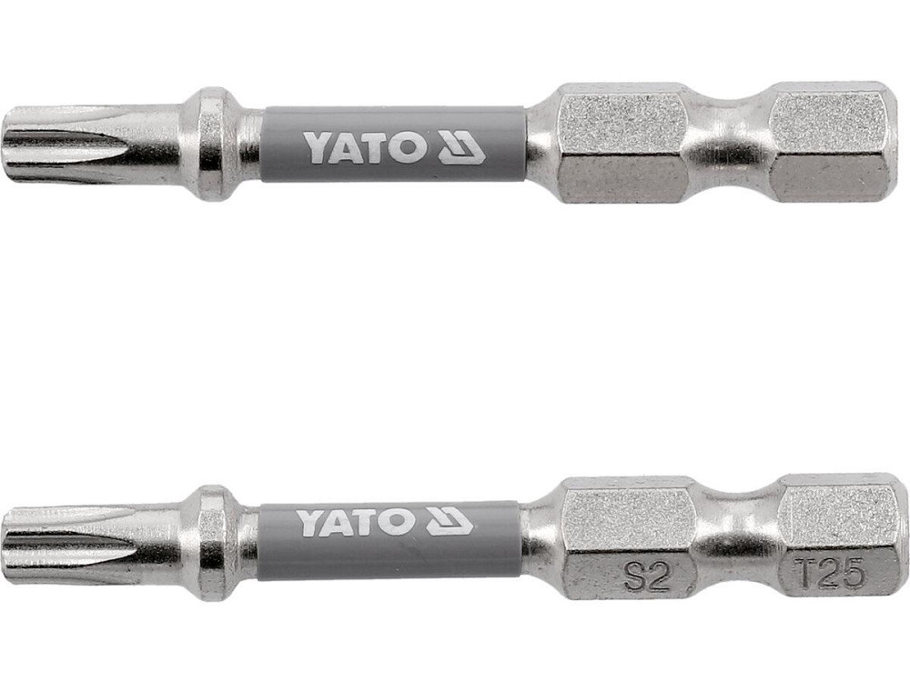 Насадка викруткова YATO TORX T25 х 50 мм. HEX 1/4", покрита нікелем, 2 шт.[10] Одеса - фото 1