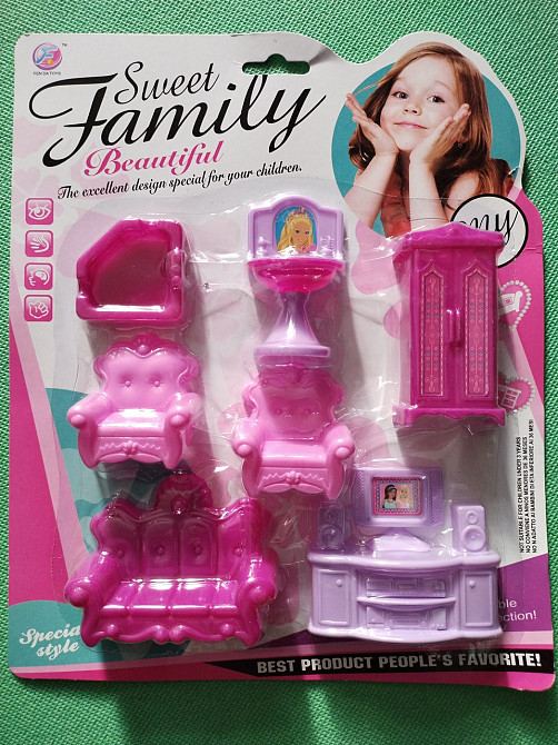 Меблі для ляльки, пластик, вік від 3-х років Київ - фото 1