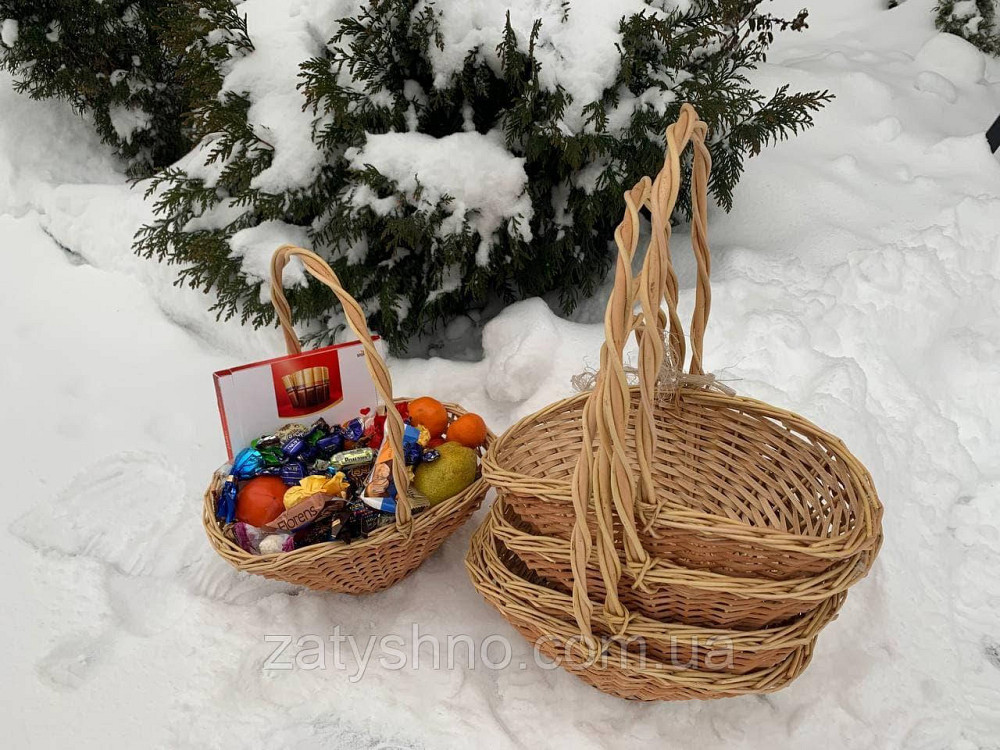 Корзина из лозы для фруктов и подарков Киев - изображение 9