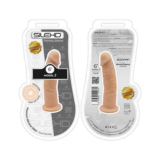 Фаллоимитатор SilexD Robby Flesh (MODEL 2 size 6in), двухслойный, силикон+Silexpan, диаметр 3,5см Sex Aura Киев