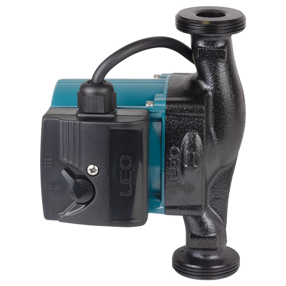 LEO Насос циркуляционный 96Вт Hmax 6м Qmax 66л/мин Ø1½" 180мм + гайки Ø1" LEO 3.0 LRP25-60/180 Коломыя - изображение 3
