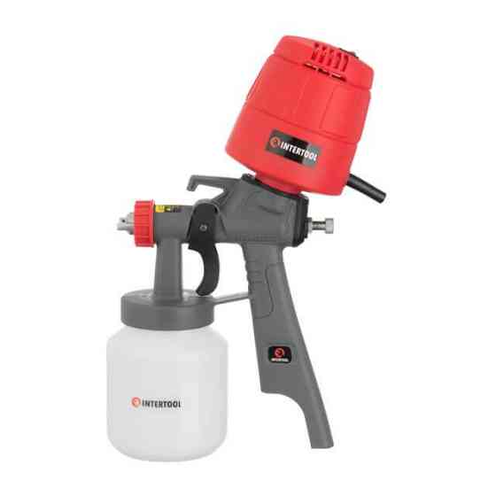 Фарбопульт електричний INTERTOOL DT-5045, 0,45 кВт, 200 мл/хв, форсунка 1,5 мм, 1000 мл, 0,35 бар - для дерева, металу, стін Львів