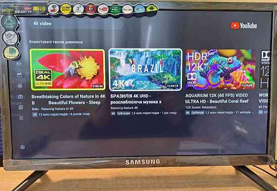 Телевізор 4К Самсунг 24 дюйми SMART TV Wi-Fi Андроїд 13 IPS телевізор. Київ