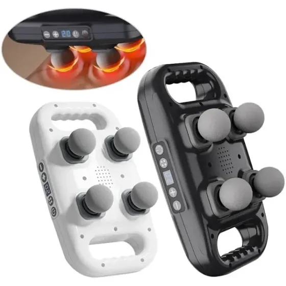 Вибрационный массажер для всего тела и мышц Deep Tissue Pro с 4 головками 6 режимов интенсивности Киев