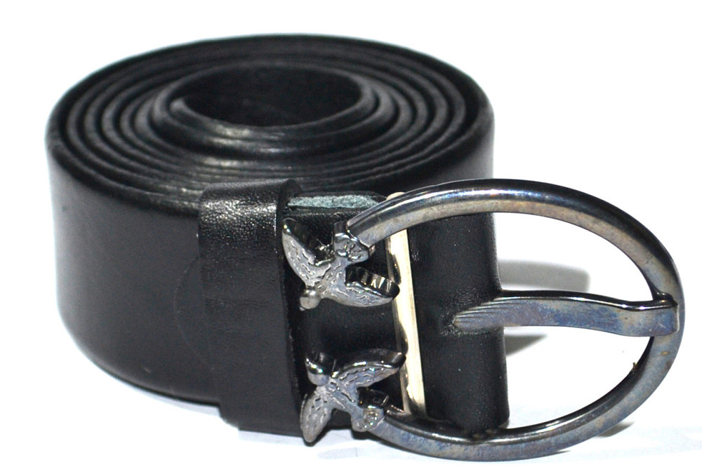 Шкіряний ремінь жіночий чорний 1250х35 мм Одеса - фото 3