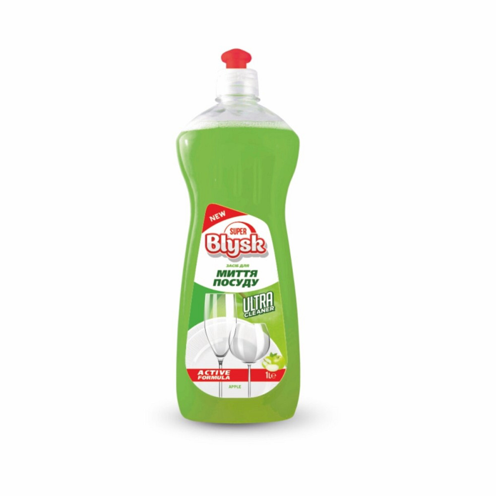 Засіб для миття посуду Super Blysk яблуко, 1000мл Киев - изображение 1
