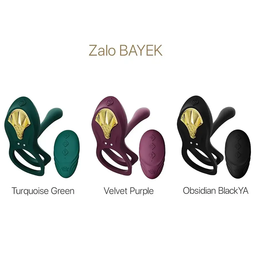 Смарт-ерекційне кільце Zalo - BAYEK Obsidian Black, подвійне з ввідною частиною, пульт ДК Львів - фото 8