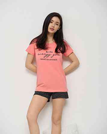 Женская пижама комплект с шортиками в горошек - Energy you Nicoletta 60183 L Киев