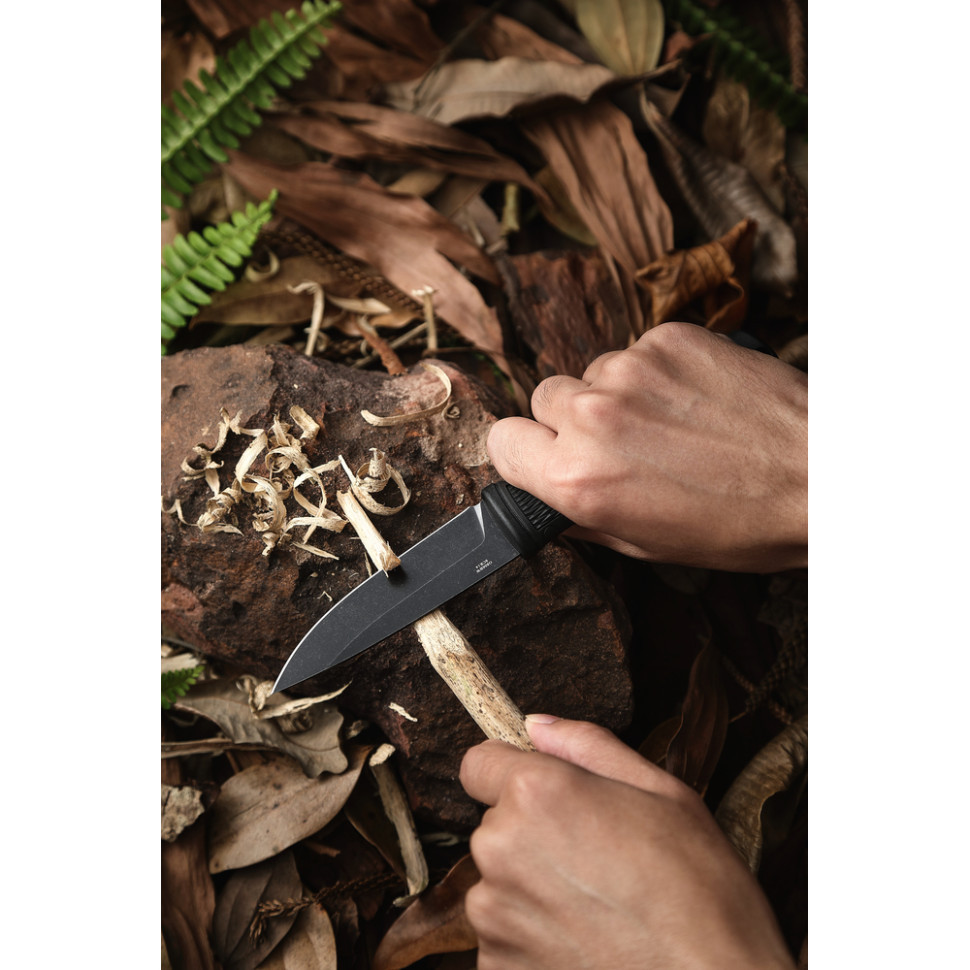 Ніж Ganzo G806BW-BK чорний з чохлом Київ - фото 8