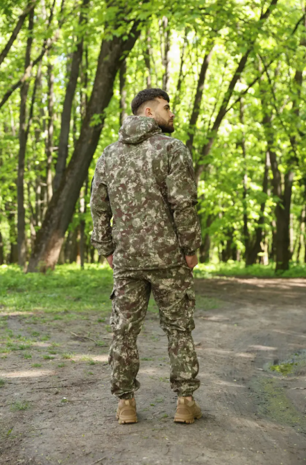 Тактичний чоловічий костюм гірка хижак водонепроникний захисний матеріал ріп стоп Львів - фото 7