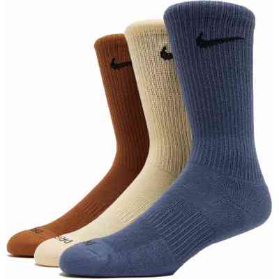 Шкарпетки Nike U NK EVERYDAY PLUS CUSH CREW SX6888-962 42-46 3 пари Синій/Коричневий/Бежевий (196153840775) Вінниця