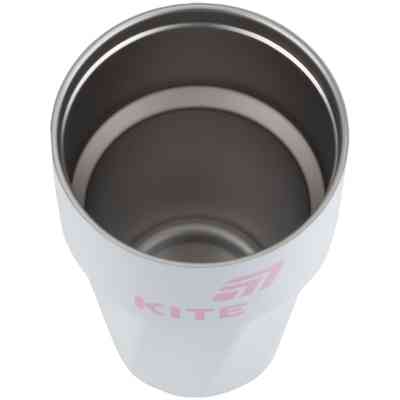 Термокружка Kite 450 мл біло-рожева (K25-1220-3) Вінниця