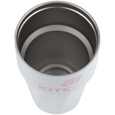 Термокружка Kite 450 мл біло-рожева (K25-1220-3) Вінниця - фото 3