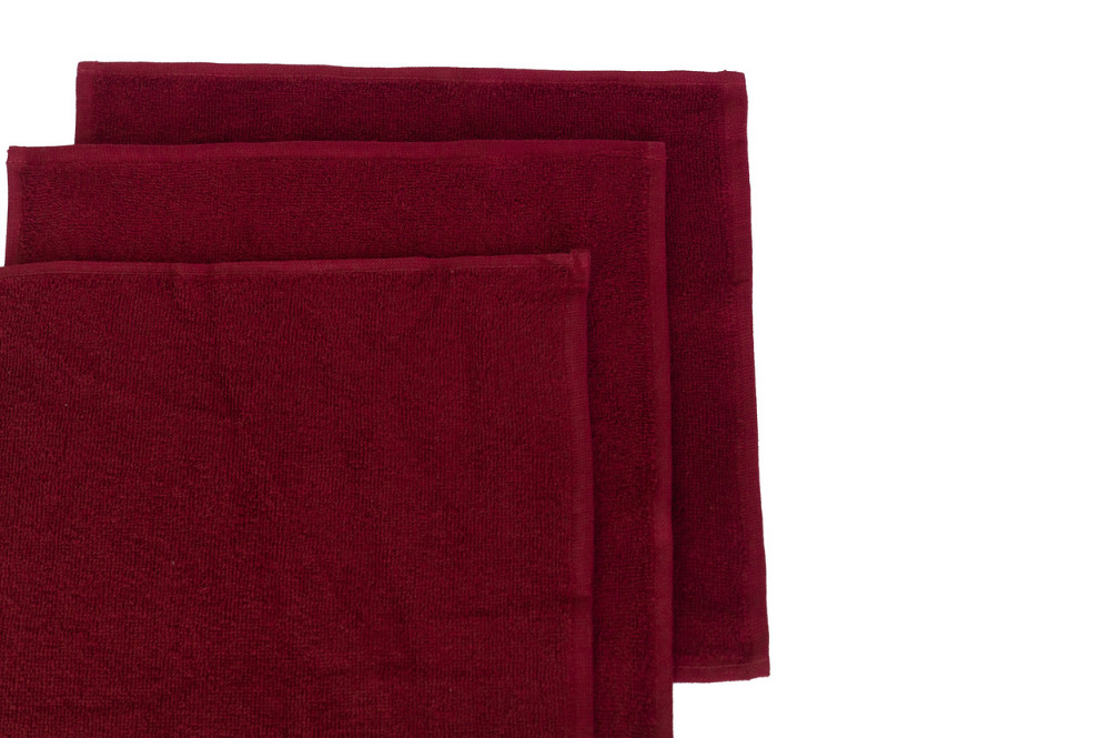 Салфетка махровая Ideal Textile 30х30 см 400 г/м2 (56860385) Бордовий Черновцы - изображение 4