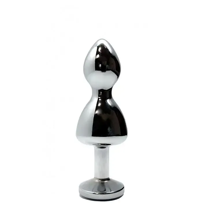 Металева анальна пробка Wooomy Lollypop Double Ball Metal Plug Blue S, діаметр 2,8см, довжина 8,5см Львів - фото 2
