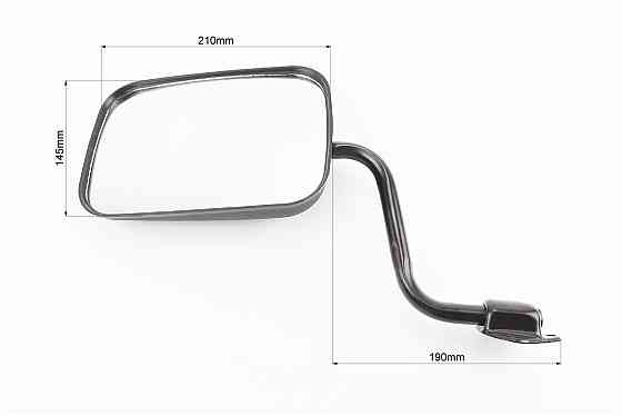 Дзеркала к-кт на МОТОТРАКТОР, "прямокутні" 210x145mm - чорні, кріплення під три болти Киев