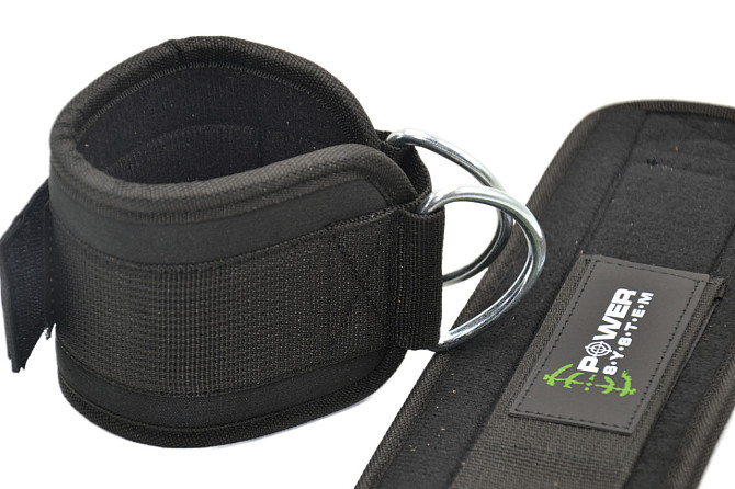 Манжети на щиколотку Power System PS-3460 Ankle Strap Gym Guy Black Каменское - изображение 7