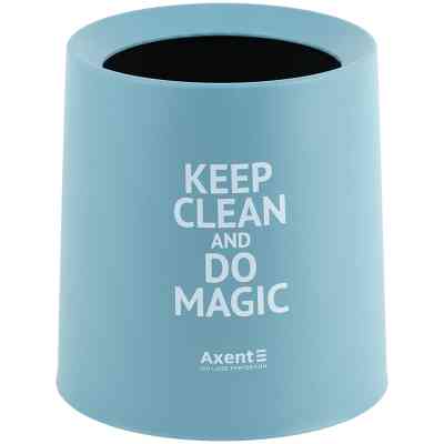 Кошик для паперів Axent Настільний контейнер для сміття, круглий, блакитний (2131-07-A) Вінниця