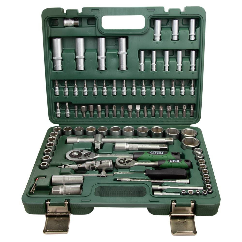 Grad Набор насадок торцевых и бит 1/4", 1/2" 94шт GRAD (6004265) Коломыя - изображение 4