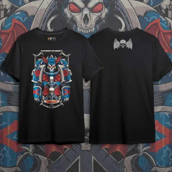 Футболка чоловіча з  принтом WarHammer 40K Night Lords Розмір 48 Дніпро