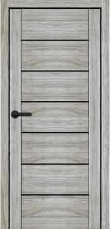 Двері міжкімнатні Порталіно PL-08 санома гріджо чорне скло Київ