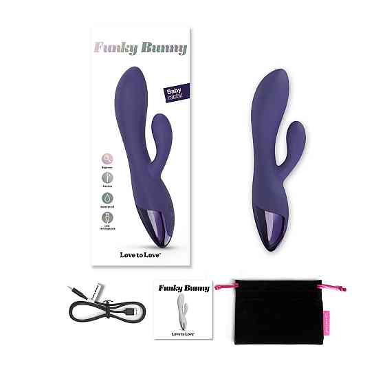 Вібратор-кролик Love To Love FUNKY BUNNY - MIDNIGHT INDIGO Sex Aura Київ