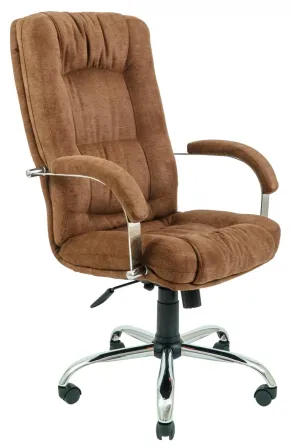 Офисное Кресло Руководителя Richman Alberto Misti Brown Хром М1 Tilt Коричневый Киев