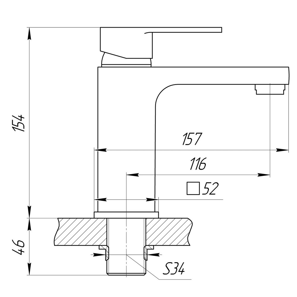 Змішувач для умивальника Globus Lux Milano GLM-0401 (000023315) Київ - фото 9