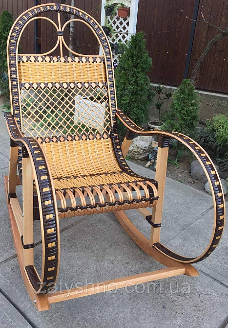 Крісло гойдалка з лози та ротанга | крісло-гойдалка плетена складана | крісло гойдалка з лози більше Київ - фото 7