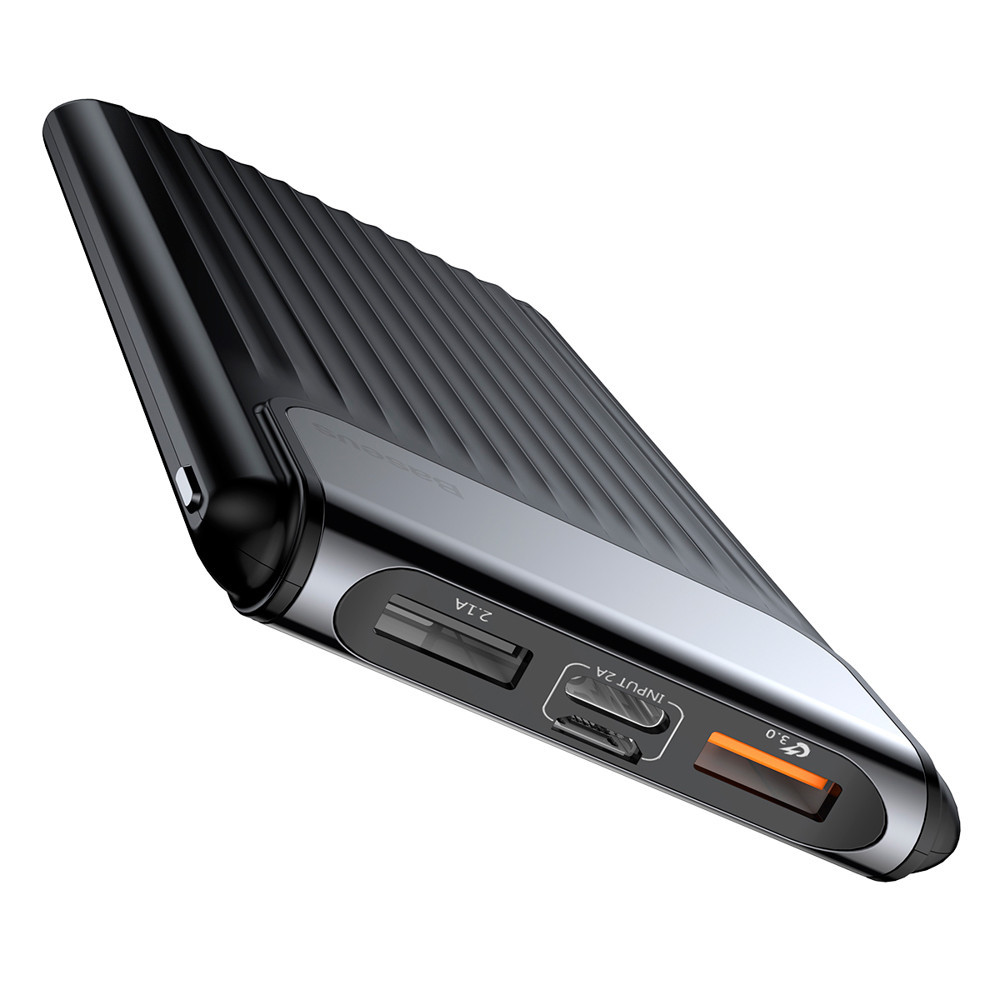 Зарядное устройство Power Bank Baseus Thin Digital Power Bank 10000mAh Black (PPYZ-C01) Киев - изображение 4