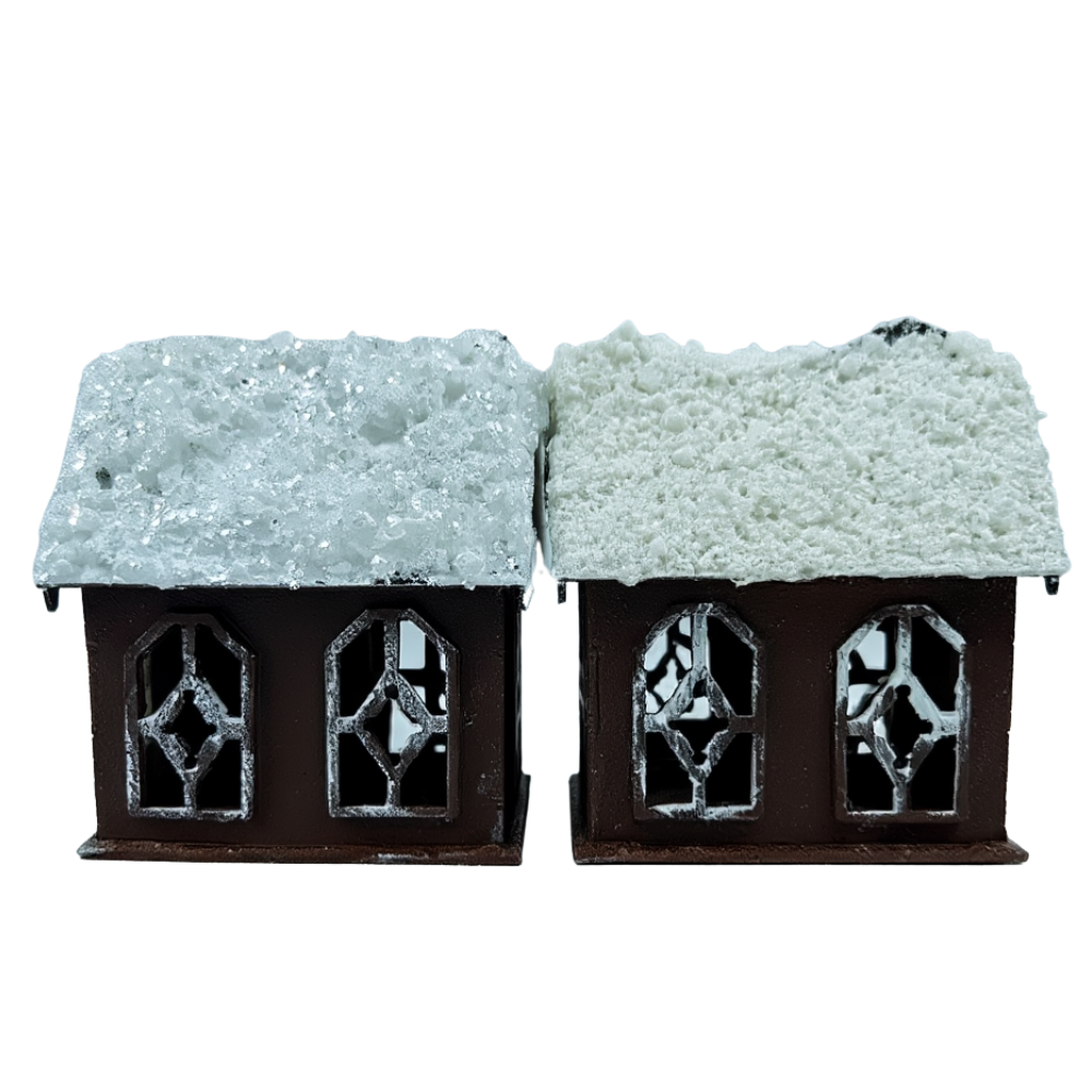 Декоративний новорічний будиночкок з дерева 20×12×5 (см) Шоколад 8066770822 Коломия - фото 1