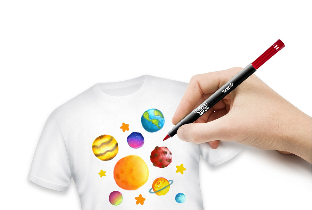 Набір фломастерів по тканині Jovi 12 кольорів (1410) Киев - изображение 3