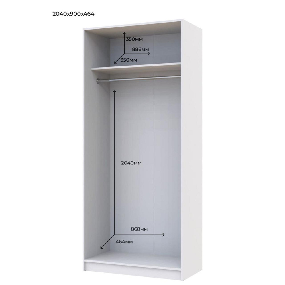 Передпокій Doros Alice та шафа Promo Білий (DRS-011385) Львів - фото 7