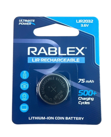 Акум.Rablex CR2032 3.6 V 75mAh blister card/1 pcs/24/ Київ