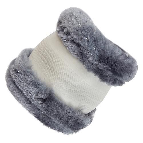 Чохол на кермо VLOD-21F01 сірий з хутра M Харків - фото 5