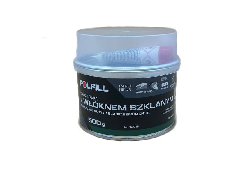 Шпаклівка із скловолокном + затв. 500г зелена Polfill Киев - изображение 1