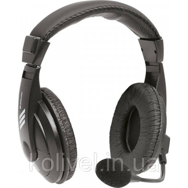 Навушники з мікрофоном Defender Gryphon 750 Black, 4-pin, кабель 2 м (63755) Киев - изображение 3