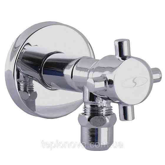 Кран полуоборотный угловой с цангой SOLOMON 1/2″х 3/8″ Retro 7077 Черновцы