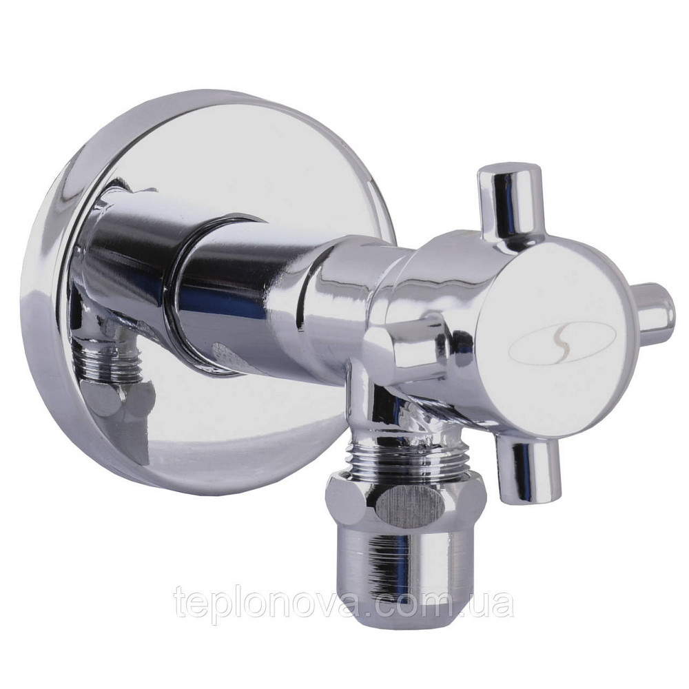 Кран полуоборотный угловой с цангой SOLOMON 1/2″х 3/8″ Retro 7077 Черновцы - изображение 2