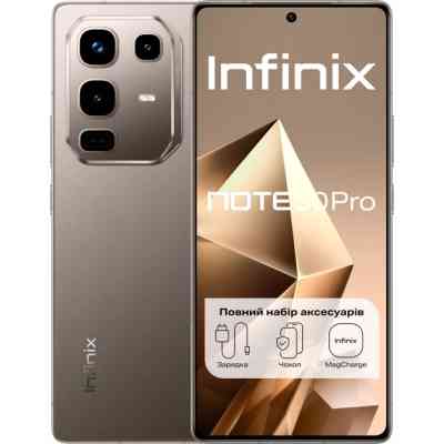 Мобільний телефон Infinix Note 50 Pro 12/256Gb Titanium Grey (4894947068324) Вінниця
