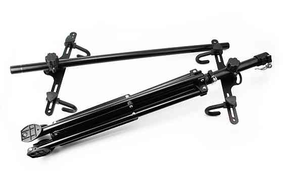 Підставка під 2 велосипеди регульована висота 100-150 см, регульований кут нахилу велосипеда, чорна HS-QX-006G Киев