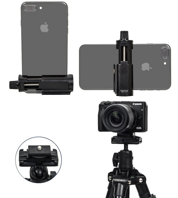 Штатив горизонтальний 178см алюмінієвий з пультом для телефону Yunteng 6109 Київ - фото 4