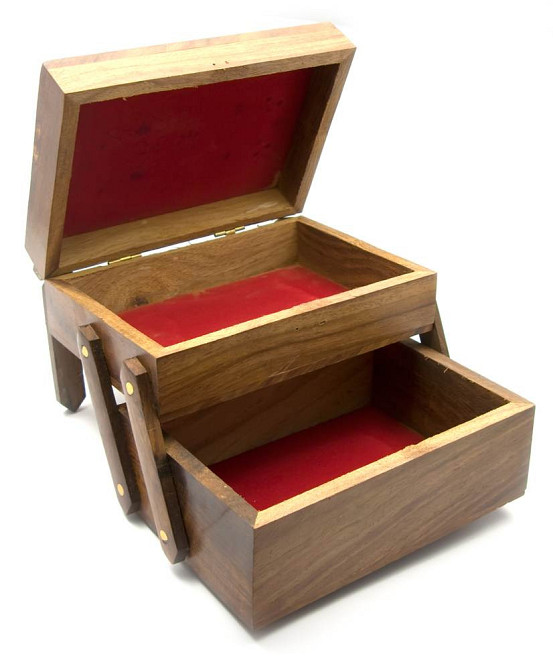 Деревянная шкатулка раздвижная Дерево Киев - изображение 2