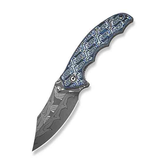 Нож складной туристический Civivi Pentad (8.8 см) Damascus / Micarta синий/белый Киев