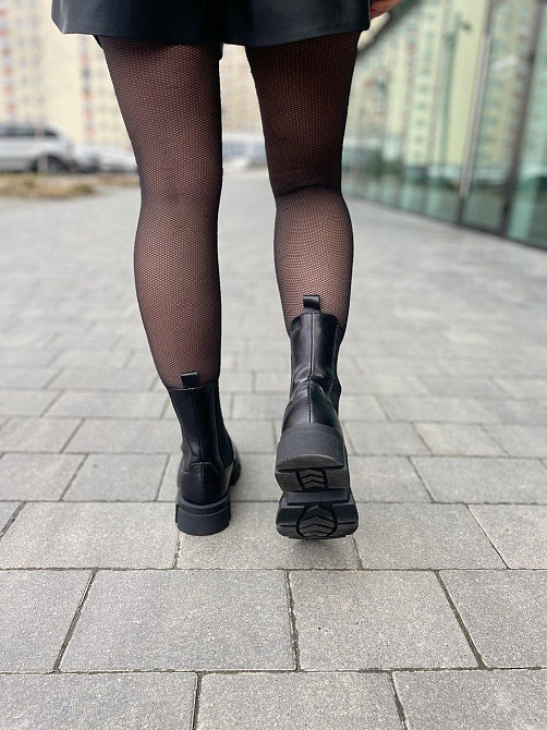 Nikos Черевики жіночі Niros чорні натуральна шкіра зима висота 20 см (2101/274) 36-39 (5193) Коломыя - изображение 10