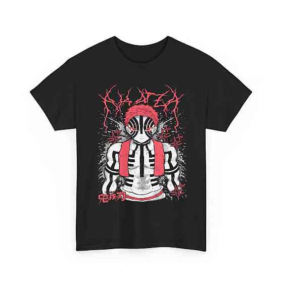 Футболка з аніме принтом Вбивця демонів оверсайз (S/M/L) Чорний AnimeJ0366 Дніпро