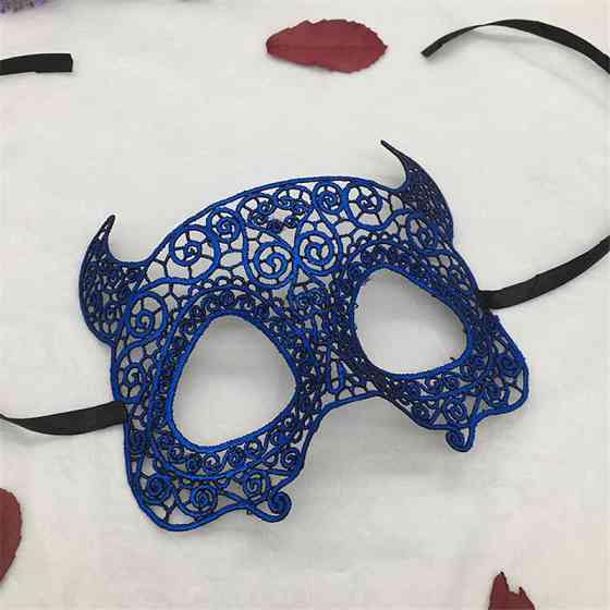 Карнавальна масска для обличчя one size синій Київ