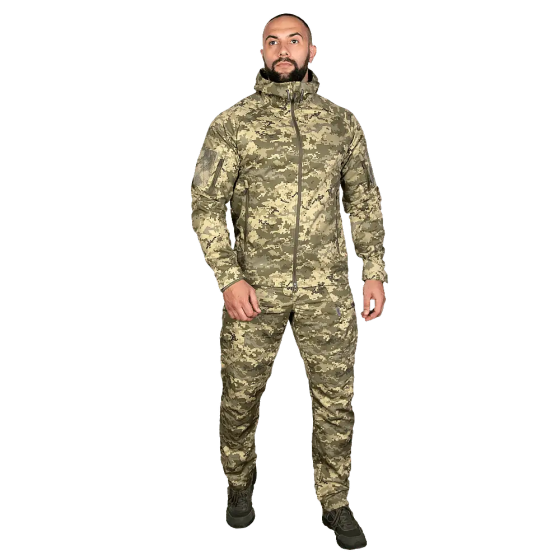 Тактический мужской костюм Stalker 3.0 Twill (куртка и брюки) Пиксель S Киев