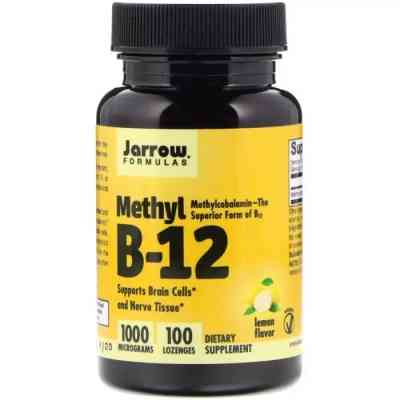 Витамин Jarrow Formulas Метил B-12 со вкусом лимона, 1000 мкг, Methyl B-12, 100 лед (JRW-18001) Винница